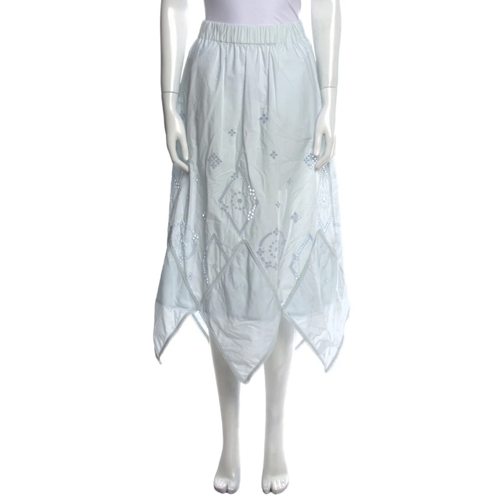 Ganni Eyelet Skirt 100% Organic Cotton